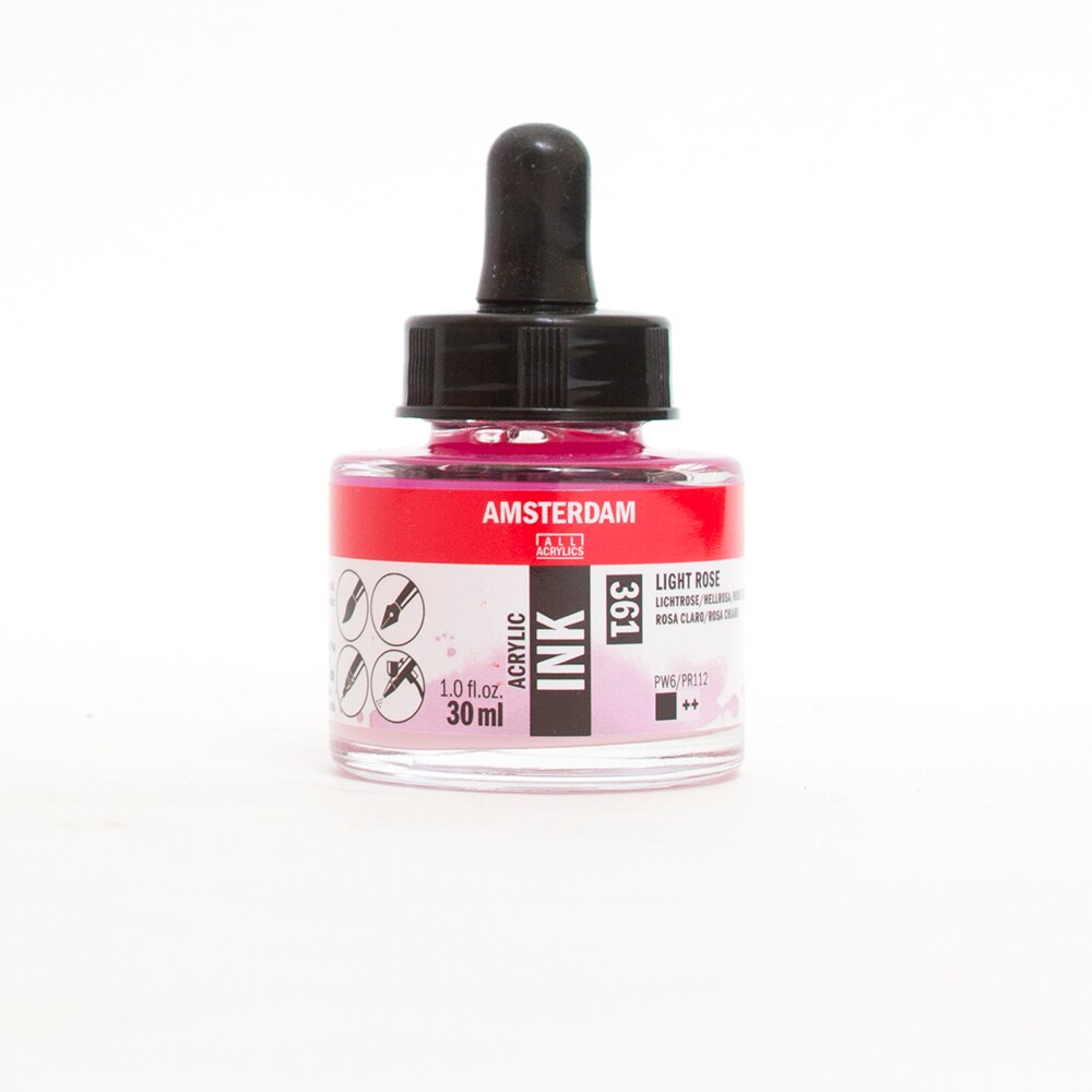 Amsterdam, Ink, Acrylic, Art & School, Acrylic, 30ml, 266260, Light Rose